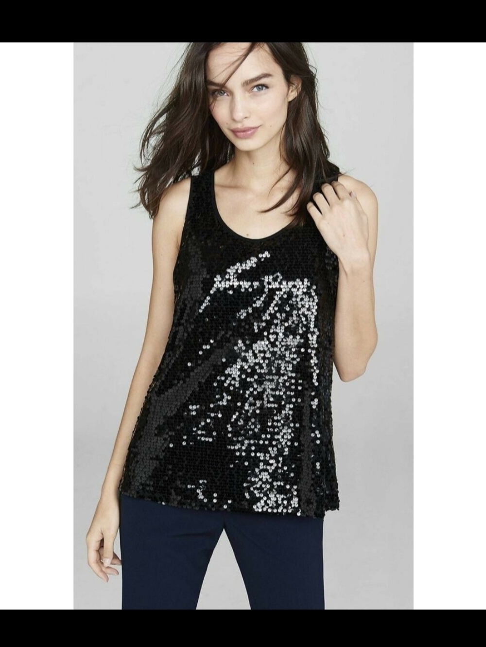 Elie Tahari sequin top